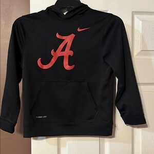 Nike Black Hoodie with Red Graphic